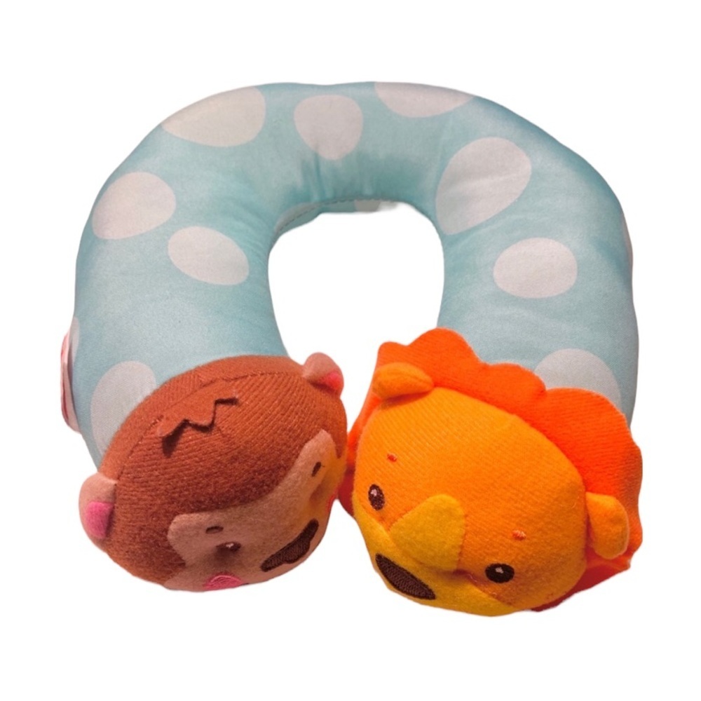 Travel Neck Pillow Baby Long Trip Zoo Animal Theme